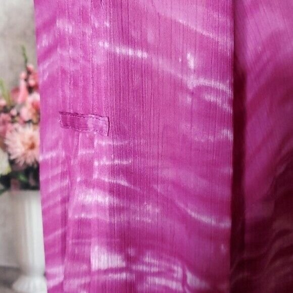 𝅺LANE Bryant Pink Mock Neck Ruffle Front Long Sleeve Tunic Top Plus Size 14/16 - Picture 9 of 14